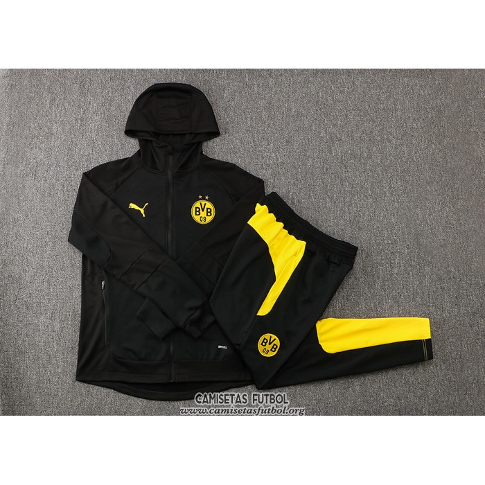 Chandal con Capucha del Borussia Dortmund 2021/2022 Negro
